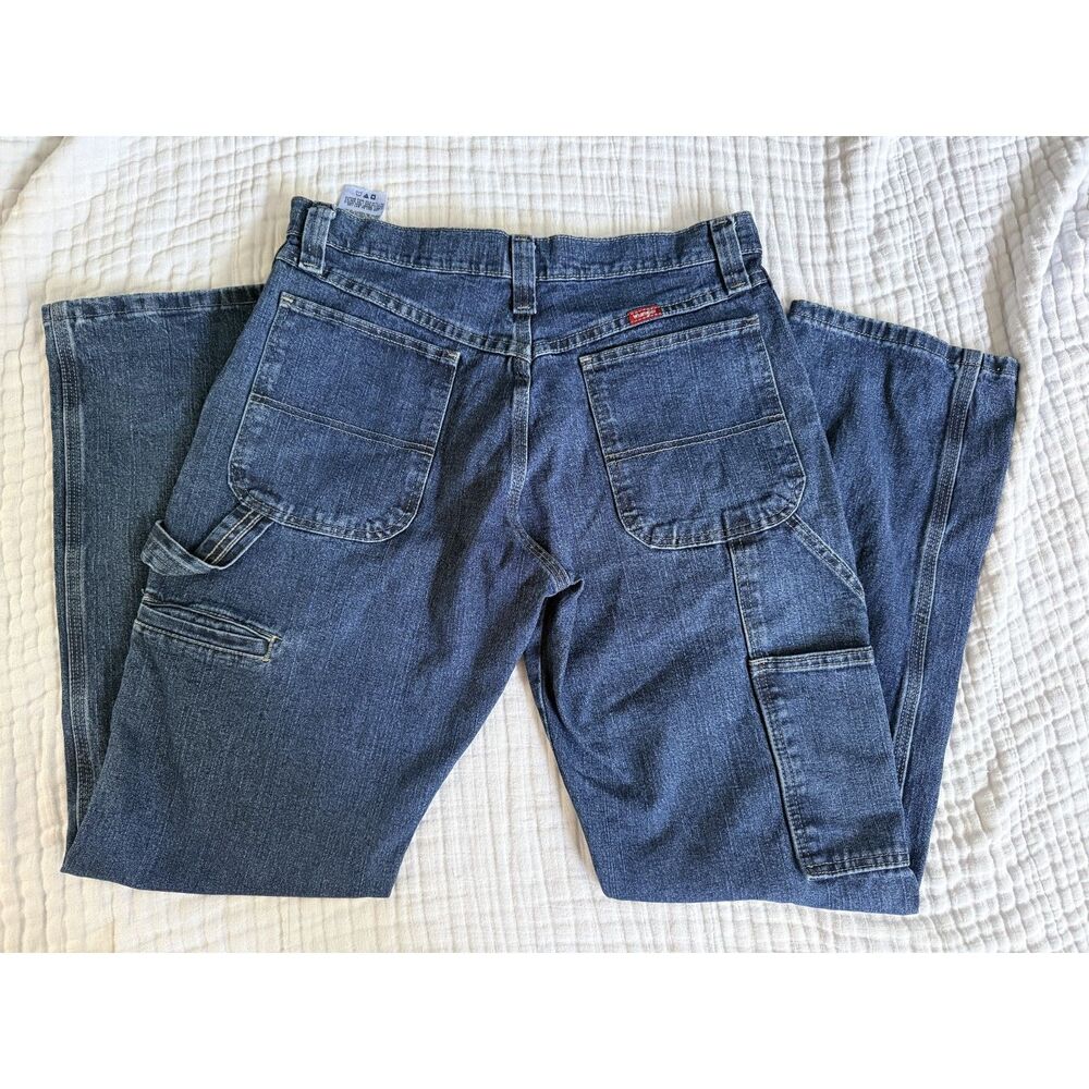 Vintage Wrangler Carpenter Jeans Mens 30x32 Blue Denim Work Pants Skate